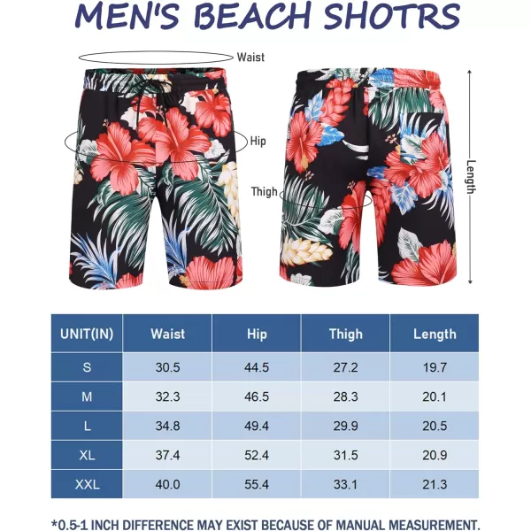 COOFANDY Men's Swim Trunks Board Shorts Summer Beach Shorts Swimsuit Swimwear for Men - No Liner