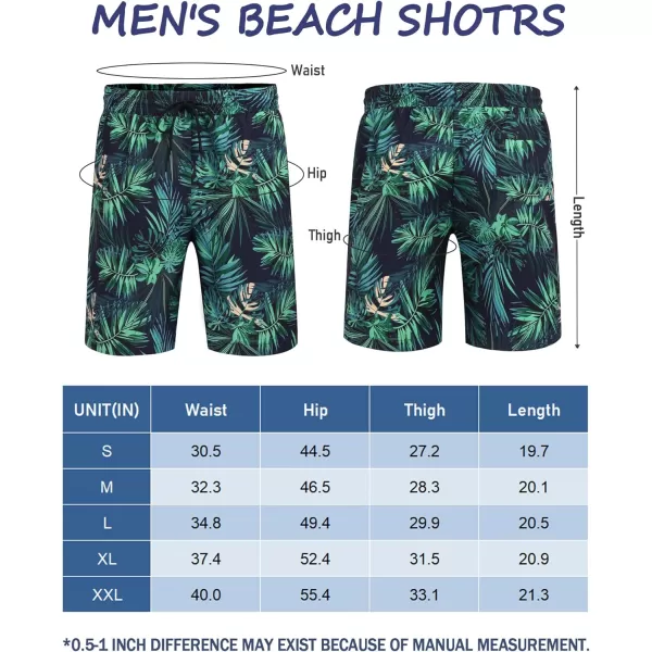 COOFANDY Men's Swim Trunks Board Shorts Summer Beach Shorts Swimsuit Swimwear for Men - No Liner