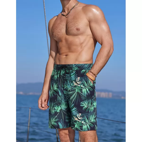COOFANDY Men's Swim Trunks Board Shorts Summer Beach Shorts Swimsuit Swimwear for Men - No Liner