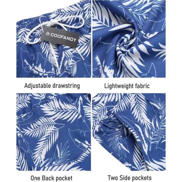 COOFANDY Men's Swim Trunks Board Shorts Summer Beach Shorts Swimsuit Swimwear for Men - No Liner