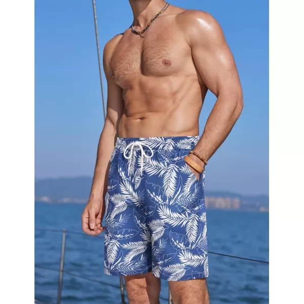 COOFANDY Men's Swim Trunks Board Shorts Summer Beach Shorts Swimsuit Swimwear for Men - No Liner