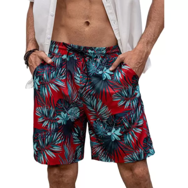 COOFANDY Men's Swim Trunks Board Shorts Summer Beach Shorts Swimsuit Swimwear for Men - No Liner