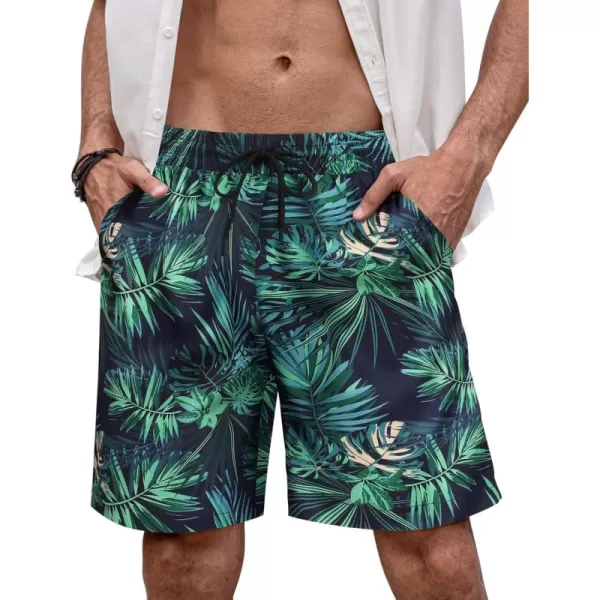 COOFANDY Men's Swim Trunks Board Shorts Summer Beach Shorts Swimsuit Swimwear for Men - No Liner