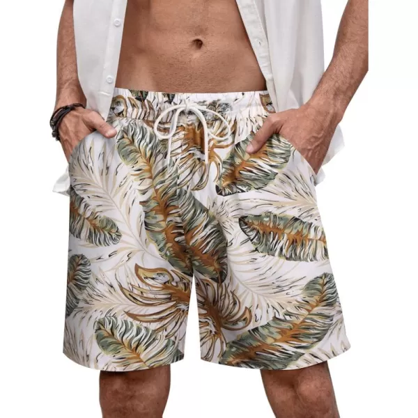 COOFANDY Men's Swim Trunks Board Shorts Summer Beach Shorts Swimsuit Swimwear for Men - No Liner