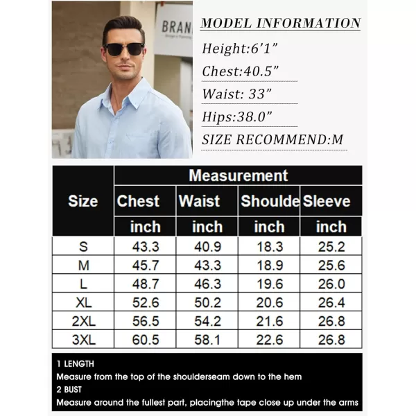 COOFANDY Men's Long Sleeve Button Down Shirts Casual Cotton Linen Shirts Untucked Summer Beach Shirt