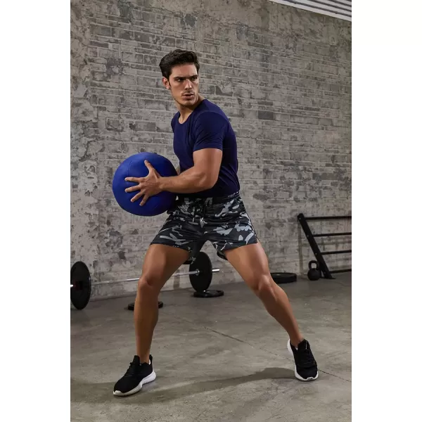 COOFANDY Men's 2 Pack Gym Workout Shorts Mesh Lightweight Bodybuilding Pants Training Running Sports Jogger with Pockets