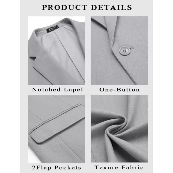 COOFANDY Mens Casual Blazer Slim Fit Sport Coats One Button Stylish Business Suit Jacket