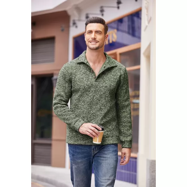 COOFANDY Men's Casual Slim Fit Pullover Sweater Knitted Thermal Sweatshirt