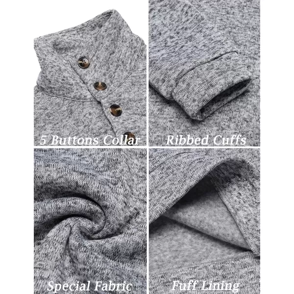 COOFANDY Men's Casual Slim Fit Pullover Sweater Knitted Thermal Sweatshirt