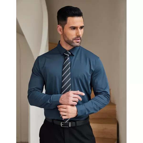 COOFANDY Mens Dress Shirts Long Sleeve Wrinkle Free Shirts Regular Fit Button Down Business Formal Shirts