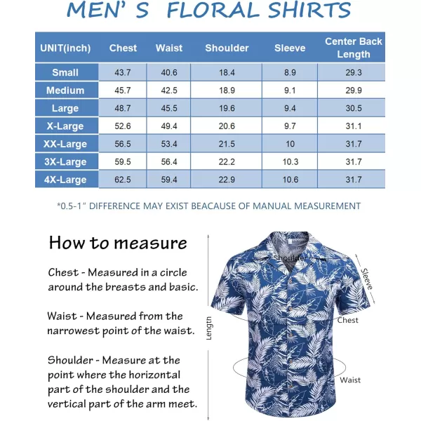 COOFANDY Men's Hawaiian Floral Shirts Cotton Linen Button Down Tropical Holiday Beach Shirts