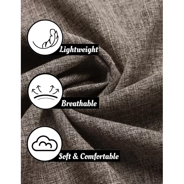 COOFANDY Mens Short Sleeve Button Down Shirts Casual Loose Fit Summer Beach Shirts Linen Texture Shirt