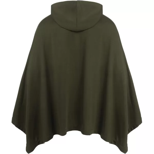 COOFANDY Unisex Casual Hooded Poncho Cape Cloak Fashion Coat Hoodie Pullover with Pocket