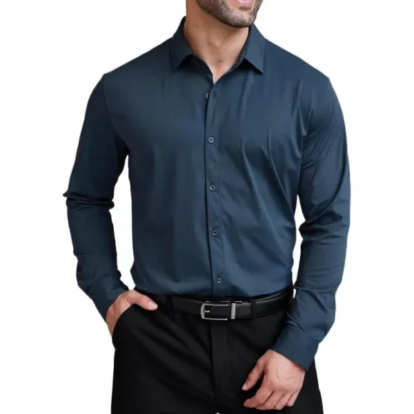 COOFANDY Mens Dress Shirts Long Sleeve Wrinkle Free Shirts Regular Fit Button Down Business Formal Shirts