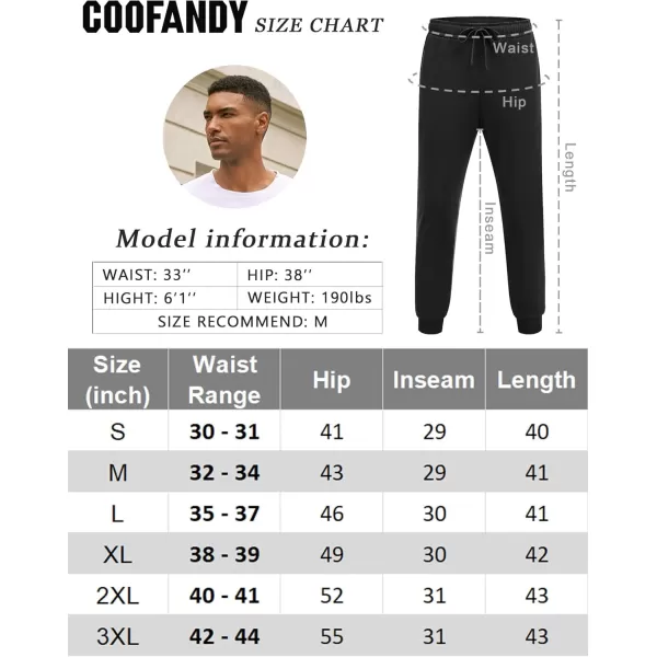 COOFANDY Men's Athletic Joggers Casual Gym Sweatpants Workout Running Track Pants with Pockets