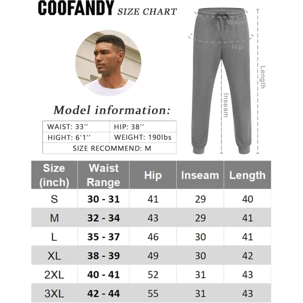 COOFANDY Men's Athletic Joggers Casual Gym Sweatpants Workout Running Track Pants with Pockets