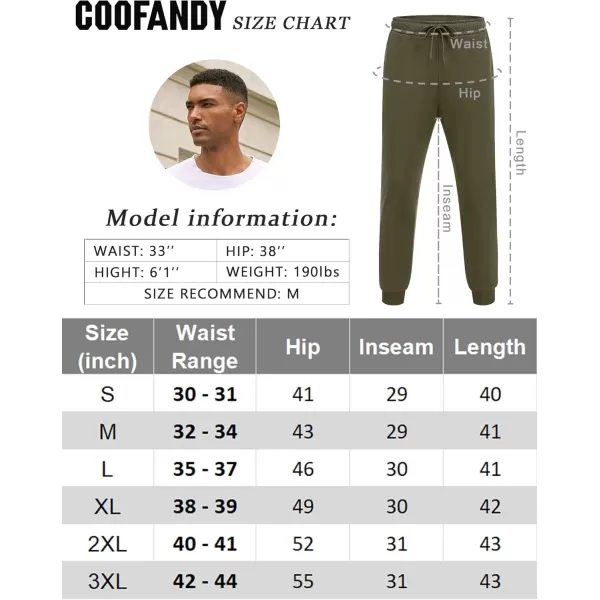 COOFANDY Men's Athletic Joggers Casual Gym Sweatpants Workout Running Track Pants with Pockets