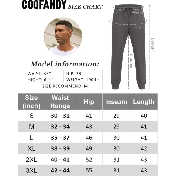COOFANDY Men's Athletic Joggers Casual Gym Sweatpants Workout Running Track Pants with Pockets