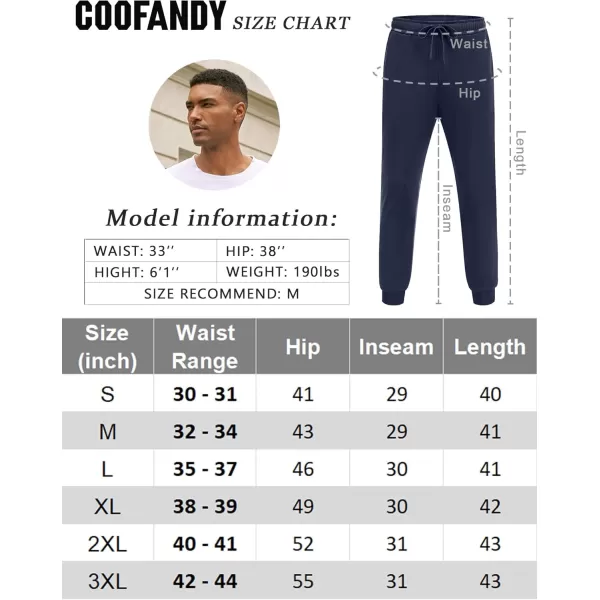 COOFANDY Men's Athletic Joggers Casual Gym Sweatpants Workout Running Track Pants with Pockets