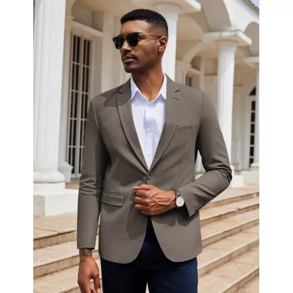 COOFANDY Men's Blazer Casual Slim Fit Herringbone Sport Coats Two Buttons Heavyweight Cotton Suit Jacket