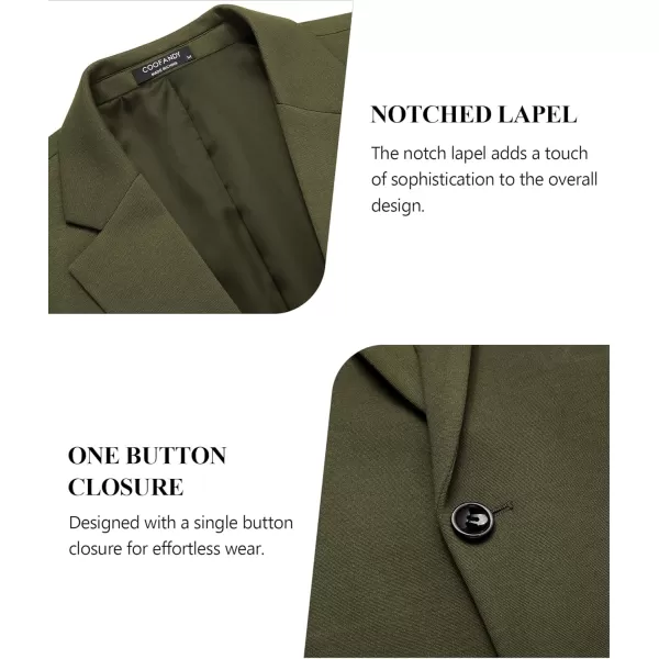 COOFANDY Mens Blazer Jacket One Button Casual Suit Jackets Stretch Knit Sport Coat