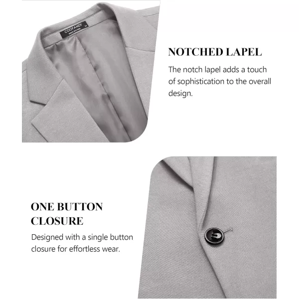 COOFANDY Mens Blazer Jacket One Button Casual Suit Jackets Stretch Knit Sport Coat