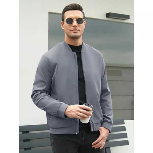 COOFANDY Men's Bomber Jacket Lightweight Casual Stylish Light Flight Jacket Windbreaker Varsity Jackets