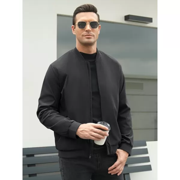 COOFANDY Men's Bomber Jacket Lightweight Casual Stylish Light Flight Jacket Windbreaker Varsity Jackets