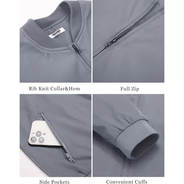 COOFANDY Men's Bomber Jacket Lightweight Casual Stylish Light Flight Jacket Windbreaker Varsity Jackets