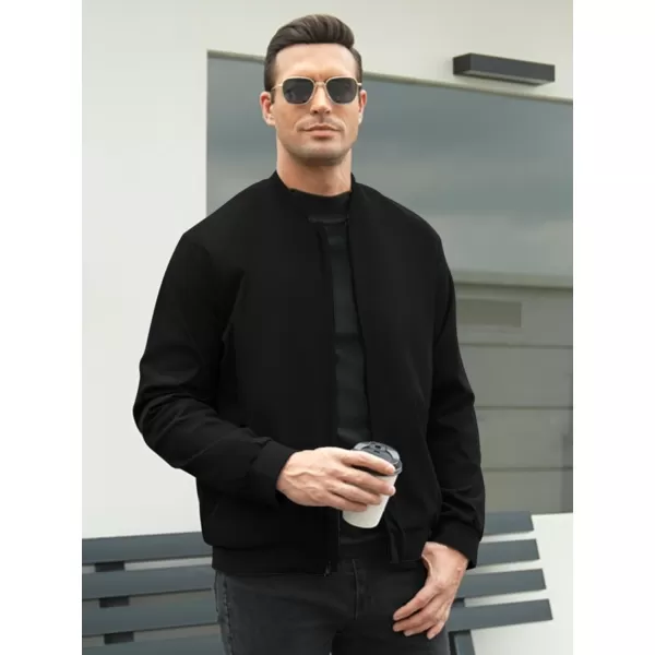 COOFANDY Men's Bomber Jacket Lightweight Casual Stylish Light Flight Jacket Windbreaker Varsity Jackets