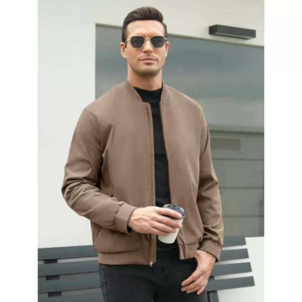 COOFANDY Men's Bomber Jacket Lightweight Casual Stylish Light Flight Jacket Windbreaker Varsity Jackets