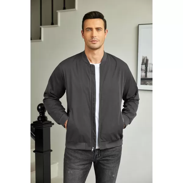 COOFANDY Men's Bomber Jacket Lightweight Casual Stylish Light Flight Jacket Windbreaker Varsity Jackets