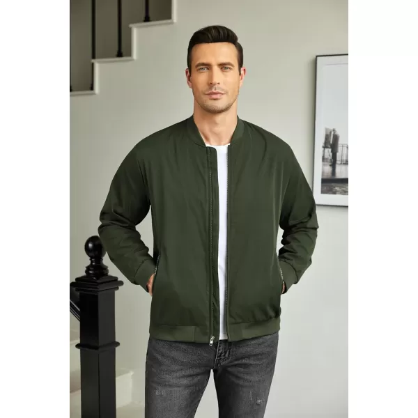 COOFANDY Men's Bomber Jacket Lightweight Casual Stylish Light Flight Jacket Windbreaker Varsity Jackets