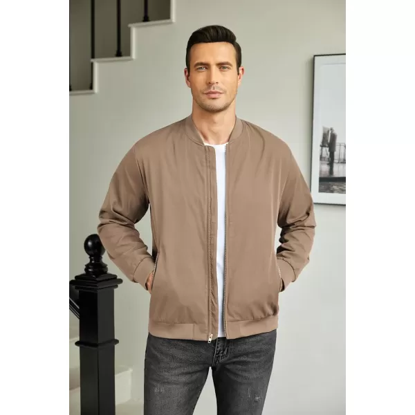 COOFANDY Men's Bomber Jacket Lightweight Casual Stylish Light Flight Jacket Windbreaker Varsity Jackets