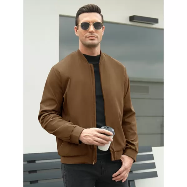 COOFANDY Men's Bomber Jacket Lightweight Casual Stylish Light Flight Jacket Windbreaker Varsity Jackets