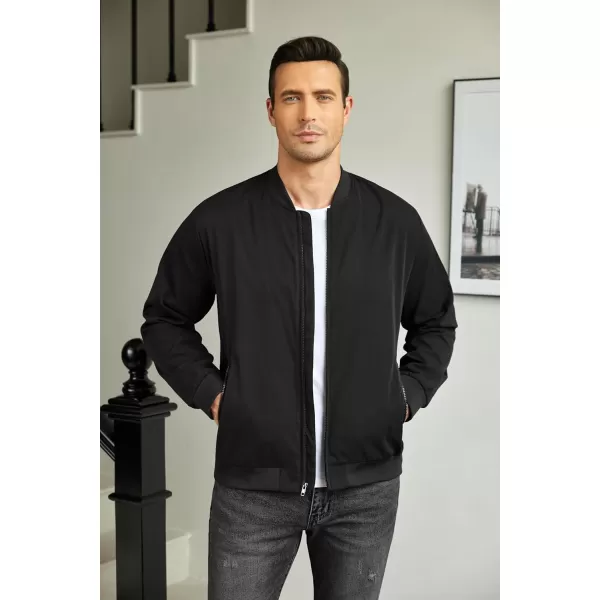 COOFANDY Men's Bomber Jacket Lightweight Casual Stylish Light Flight Jacket Windbreaker Varsity Jackets
