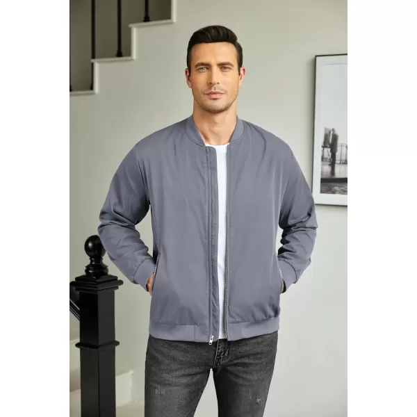 COOFANDY Men's Bomber Jacket Lightweight Casual Stylish Light Flight Jacket Windbreaker Varsity Jackets