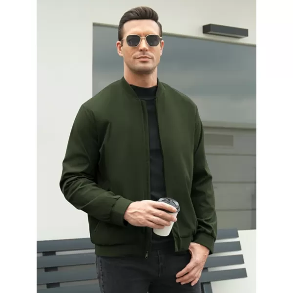 COOFANDY Men's Bomber Jacket Lightweight Casual Stylish Light Flight Jacket Windbreaker Varsity Jackets