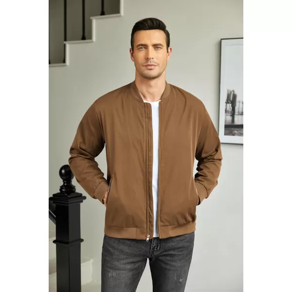 COOFANDY Men's Bomber Jacket Lightweight Casual Stylish Light Flight Jacket Windbreaker Varsity Jackets