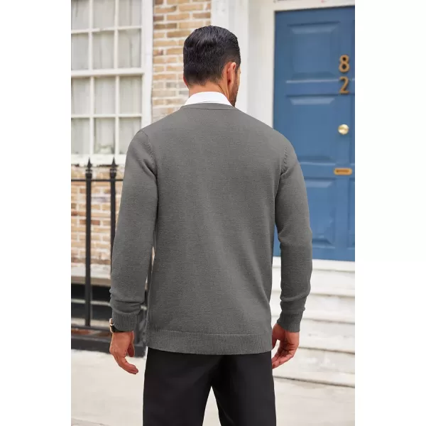 COOFANDY Men's Cardigan Sweater Long Sleeve Casual V Neck Button Down Knitted Sweater with Pockets