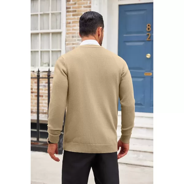 COOFANDY Men's Cardigan Sweater Long Sleeve Casual V Neck Button Down Knitted Sweater with Pockets