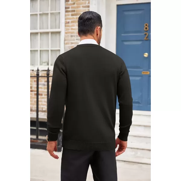 COOFANDY Men's Cardigan Sweater Long Sleeve Casual V Neck Button Down Knitted Sweater with Pockets