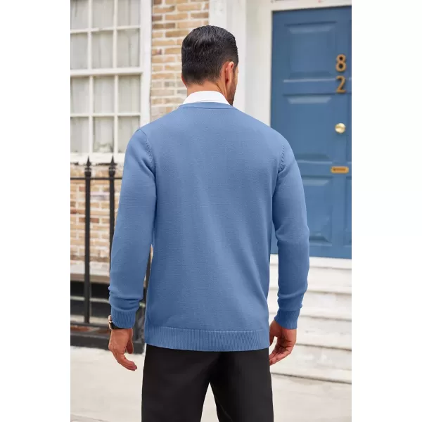 COOFANDY Men's Cardigan Sweater Long Sleeve Casual V Neck Button Down Knitted Sweater with Pockets