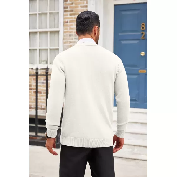 COOFANDY Men's Cardigan Sweater Long Sleeve Casual V Neck Button Down Knitted Sweater with Pockets