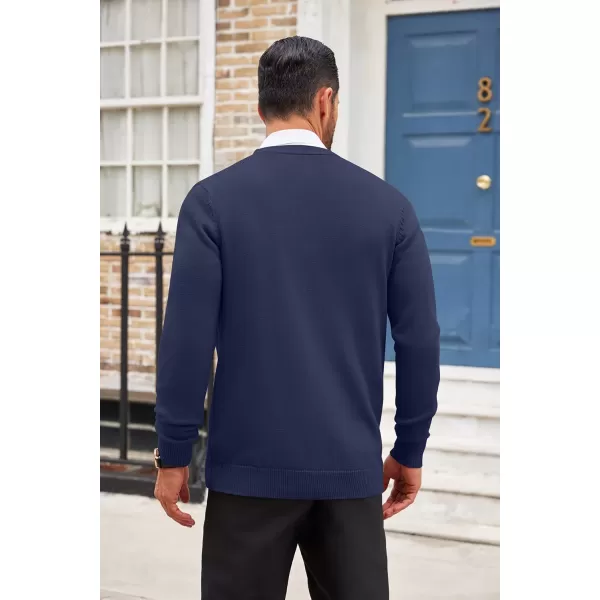 COOFANDY Men's Cardigan Sweater Long Sleeve Casual V Neck Button Down Knitted Sweater with Pockets