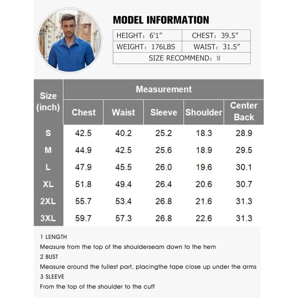 COOFANDY Men's Casual Button Down Shirts Long Sleeve Untucked Shirts Regular Fit Linen Shirt
