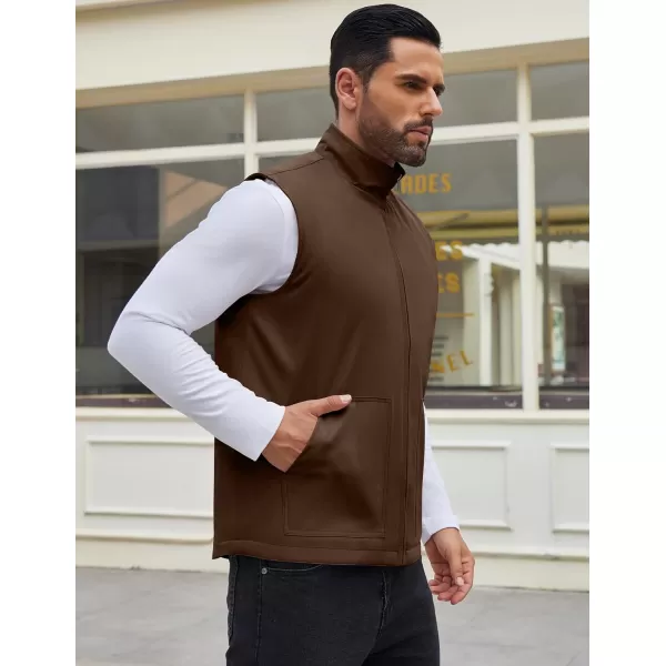 COOFANDY Men's Casual Outerwear Vest Lightweight Zip Up Sleeveless Jacket Outdoor Work Hiking Travel Golf Vest with Pockets