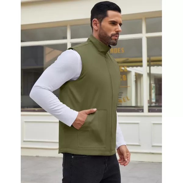 COOFANDY Men's Casual Outerwear Vest Lightweight Zip Up Sleeveless Jacket Outdoor Work Hiking Travel Golf Vest with Pockets