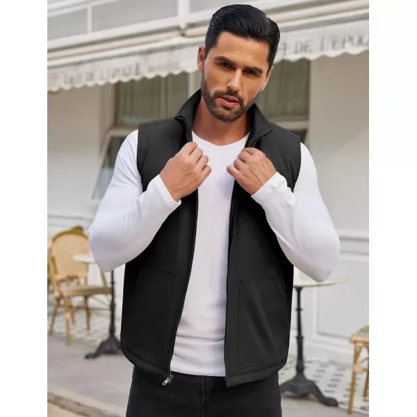 COOFANDY Men's Casual Outerwear Vest Lightweight Zip Up Sleeveless Jacket Outdoor Work Hiking Travel Golf Vest with Pockets