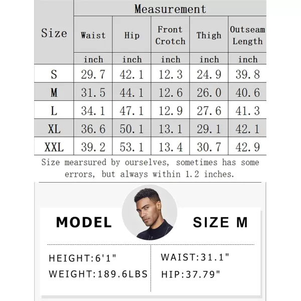 COOFANDY Mens Casual Pants Elastic Waist Drawstring Chino Pants Tapered Cotton Twill Trousers with Pockets